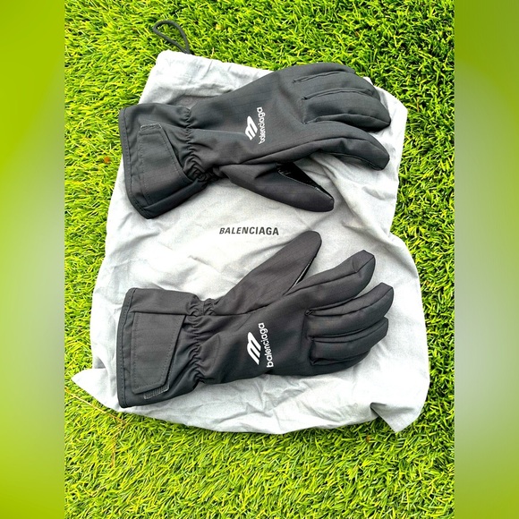 Balenciaga Skiwear Ski gloves leather gloves szS/M with dust bag Balenciaga - Picture 1 of 14